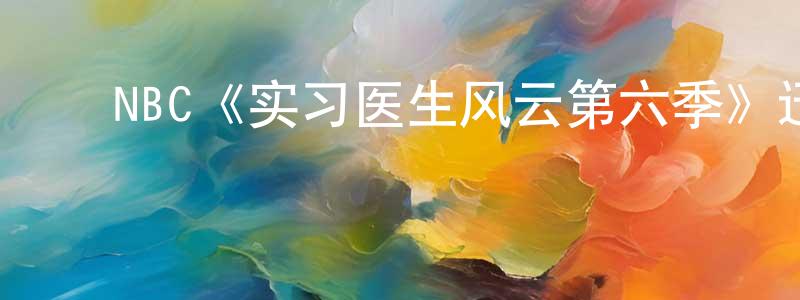 蔡长安发布NBC《实习医生风云第六季》迅雷下载/在线观看/百度云-都市/情感-美剧天堂